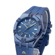 Maurice Lacroix Automatic PVD Limited Edition Blue Dial Blue Silicon Strap Watch For Men - AI6007-PVC00-430-4