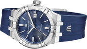 Maurice Lacroix Aikon Automatic Date Blue Dial Blue Silicone Strap Watch For Men - AI6008-SS000-430-4