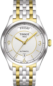 Tissot T Classic T One Automatic Silver Dial Two Tone Steel Strap Watch For Men - T038.430.22.037.00