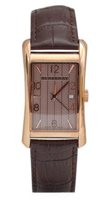 Burberry Heritage Brown Dial Brown Leather Strap Watch for Men - BU3000