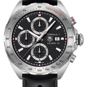 Tag Heuer Formula 1 Calibre 16 Black Dial Black Leather Strap Watch for Men - CAZ2010.FT8024
