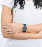 Daniel Wellington Classic Bayswater Black Dial Black NATO Strap Watch For Women - DW00100282