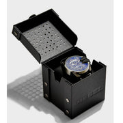 Diesel Mega Chief Chronograph Black Dial Grey Nylon Strap Watch For Men - DZ4523