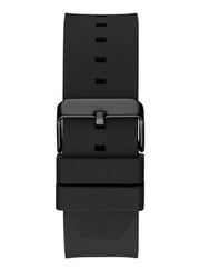 Guess Legend Analog Black Dial Black Rubber Strap Watch For Men - GW0648G1