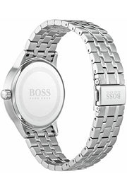 Hugo Boss Officer Chronograph Blue Dial Silver Steel Strap Watch for Men - 1513615