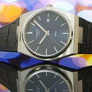 Tissot PRX Blue Dial Blue Leather Strap Watch for Men - T137.410.16.041.00