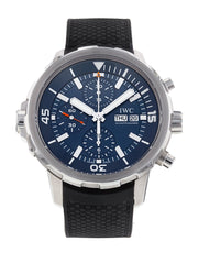 IWC Aquatimer Automatic Chronograph 44mm Blue Dial Black Rubber Strap Watch for Men - IW376805