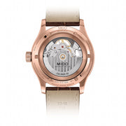 Mido Multifort Automatic Silver Dial Brown Leather Strap Watch For Men - M005.430.36.031.80