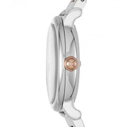 Marc Jacobs Roxy White Dial Two Tone Steel Strap Watch for Women - MJ3553