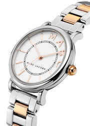 Marc Jacobs Roxy White Dial Two Tone Steel Strap Watch for Women - MJ3553