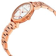 Marc Jacobs Classic White Dial Rose Gold Steel Strap Watch for Women - MJ3592