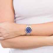 Michael Kors Lauryn Quartz Blue Dial Two Tone Steel Strap Watch For Women - MK3929