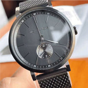 Michael Kors Irving Quartz Black Dial Black Mesh Bracelet Watch For Men - MK8742