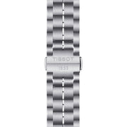 Tissot T Classic Luxury Powermatic 80 White Dial Silver Steel Strap Watch For Men - T086.408.11.016.00