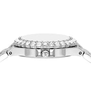 Michael Kors Lennox Three-Hand Blue Dial Silver Steel Strap Watch For Women - MK7397