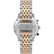 Maserati Legend Chronograph Ivory White Dial Two Tone Steel Strap Watch For Men - R8873638002