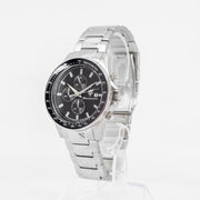 Maserati SFIDA Chronograph Black Dial Silver Steel Strap Watch For Men - R8873640015