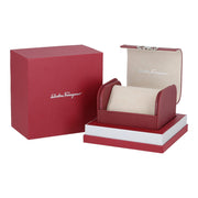 Salvatore Ferragamo Sapphire Chrono Black Dial Black Silicone Strap Watch for Men - SFME00121