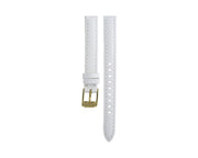 Michael Kors Slim Runway White Dial White Leather Strap Watch For Women - MK2273