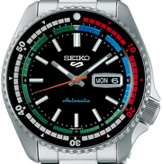 Seiko 5 Sports SKX Series Regatta Timer Retro Blue Dial Silver Steel Strap Watch For Men - SRPK13K1