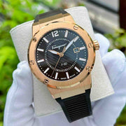 Salvatore Ferragamo F-80 Classic Black Dial Black Rubber Strap Watch for Men - SFHY02522
