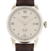 Tissot T Classic Le Locle Automatic Silver Dial Brown Leather Strap Watch For Women - T006.207.16.038.00