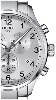 Tissot Chrono XL Classic Silver Dial Silver Steel Strap Watch For Men - T116.617.11.037.00