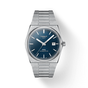 Tissot PRX Powermatic 80 Blue Dial Silver Steel Strap Watch For Men - T137.407.11.041.00