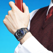 Tissot Powermatic 80 Automatic Gradient Blue Dial Silver Steel Strap Watch for Men - T137.407.11.051.01