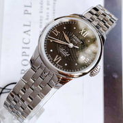 Tissot Le Locle Automatic Lady Black Dial Silver Steel Strap Watch For Women - T41.1.183.56