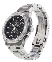 Tag Heuer Aquaracer Chronograph Black Dial Silver Steel Strap Watch for Men - CAY1110.BA0927