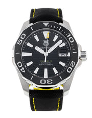 Tag Heuer Aquaracer Calibre 5 Automatic Black Dial Black Nylon Strap Watch for Men - WAY211A.FC6362