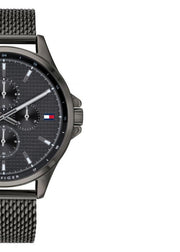 Tommy Hilfiger Shawn Chronograph Quartz Grey Dial Grey Mesh Bracelet Watch for Men - 1791613