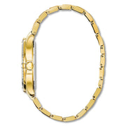 Bulova Crystal Collection Silver Crystal Dial Gold Steel Strap Watch for Women - 98L228