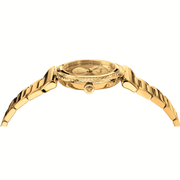 Versace V-Motif Gold Dial Gold Steel Strap Watch for Women - VERE00618