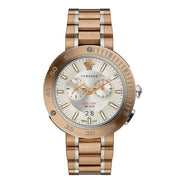 Versace V Extreme Chronograph White Dial Rose Gold Stainless Steel Watch for Women - VCN050017