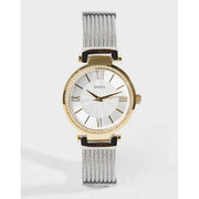 Guess Soho Diamonds Silver Dial Silver Mesh Bracelet Watch for Women - W0638L7