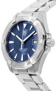 Tag Heuer Aquaracer Quartz Blue Dial Silver Steel Strap Watch for Men - WAY1112.BA0928