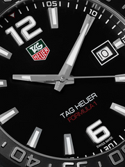 Tag Heuer Formula 1 Quartz Black Dial Black Rubber Strap Watch for Men - WAZ1110.FT8023
