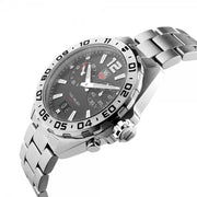 Tag Heuer Formula 1 Black Dial Silver Steel Strap Watch for Men - WAZ111A.BA0875