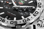 Tag Heuer Formula 1 Black Dial Silver Steel Strap Watch for Men - WAZ111A.BA0875