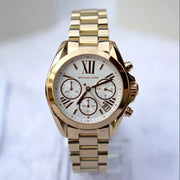 Michael Kors Lexington Quartz Gold Dial Gold Steel Strap Watch For Women - MK6267