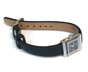 Gucci G-Frame Black Dial Black Leather Strap Watch For Women - YA128526
