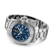Breitling Avenger Chronograph 45mm Blue Dial Silver Steel Strap Watch for Men - A13317101C1A1