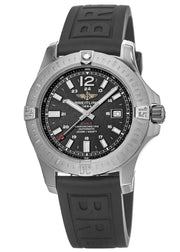 Breitling Colt Automatic 44mm Black Dial Rubber Strap Mens Watch - A1738811/BD44/152S