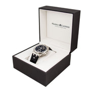 Maurice Lacroix Aikon Chronograph Black Dial Black Leather Strap Watch for Men - AI1018-SS001-330-1