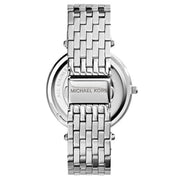Michael Kors Darci Orange Dial Silver Stainless Steel Strap Watch for Women - MK3218