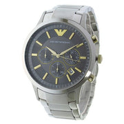 Emporio Armani Quartz Grey Dial Silver Steel Strap Watch For Men - AR11047