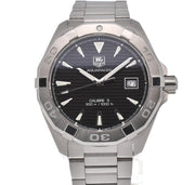 Tag Heuer Aquaracer Automatic Black Dial Silver Steel Strap Watch for Men - WAY2110.BA0928
