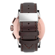 Gucci G Chrono Black Dial Brown Leather Strap Watch For Men - YA101202